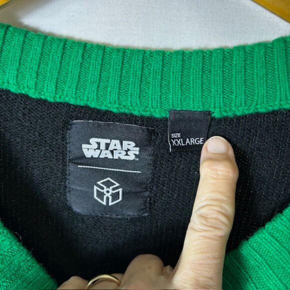 Star Wars Men’s Black Green Storm Trooper Christmas Holiday Pullover Sweater XXL - Picture 5 of 9